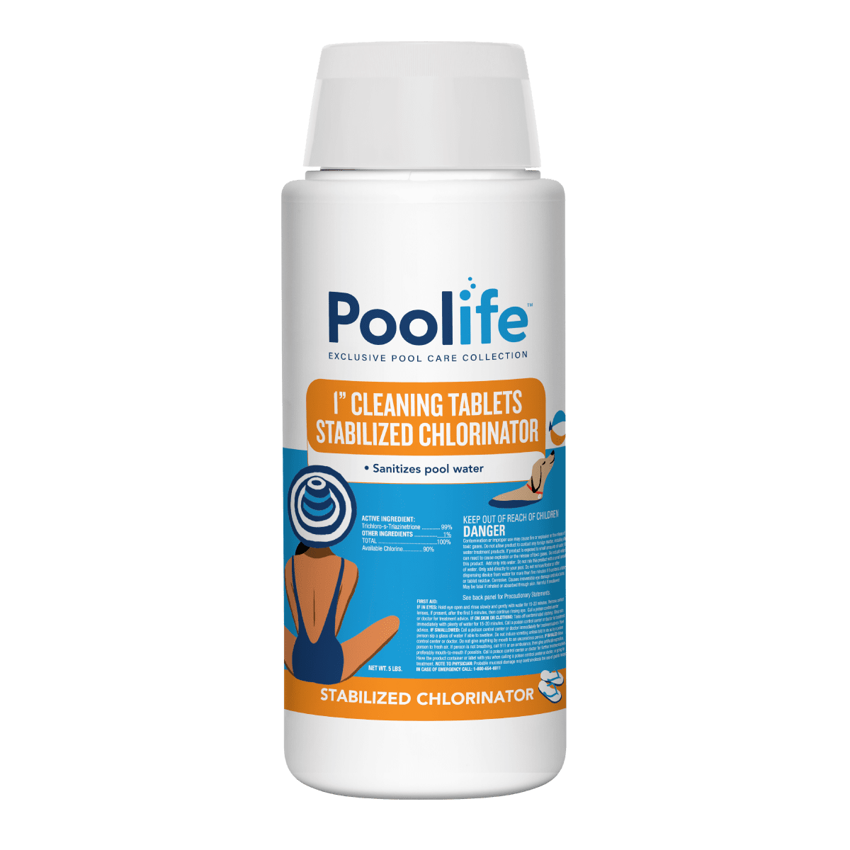 POOLIFE 1" CLEANING TABS 5 LB