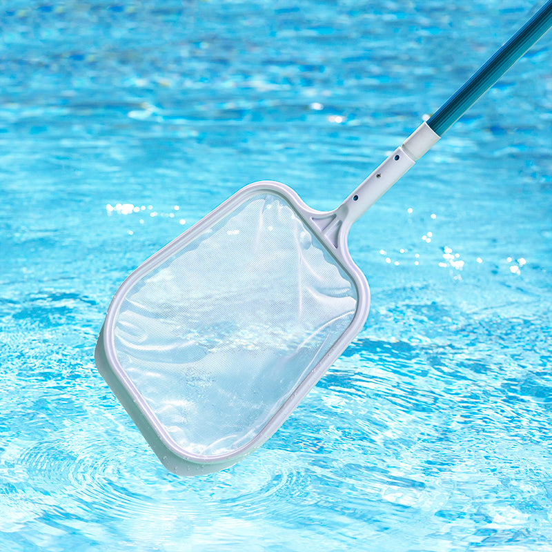 POOLMASTER LEAF SKIMMER WITH 8' TELEPOLE