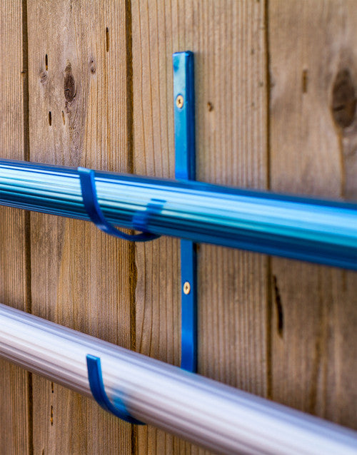 POOLMASTER POLE HANGER SET OF 2 BLUE ALUMINUM