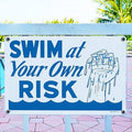 POOLMASTER SWIM AT OWN RISK