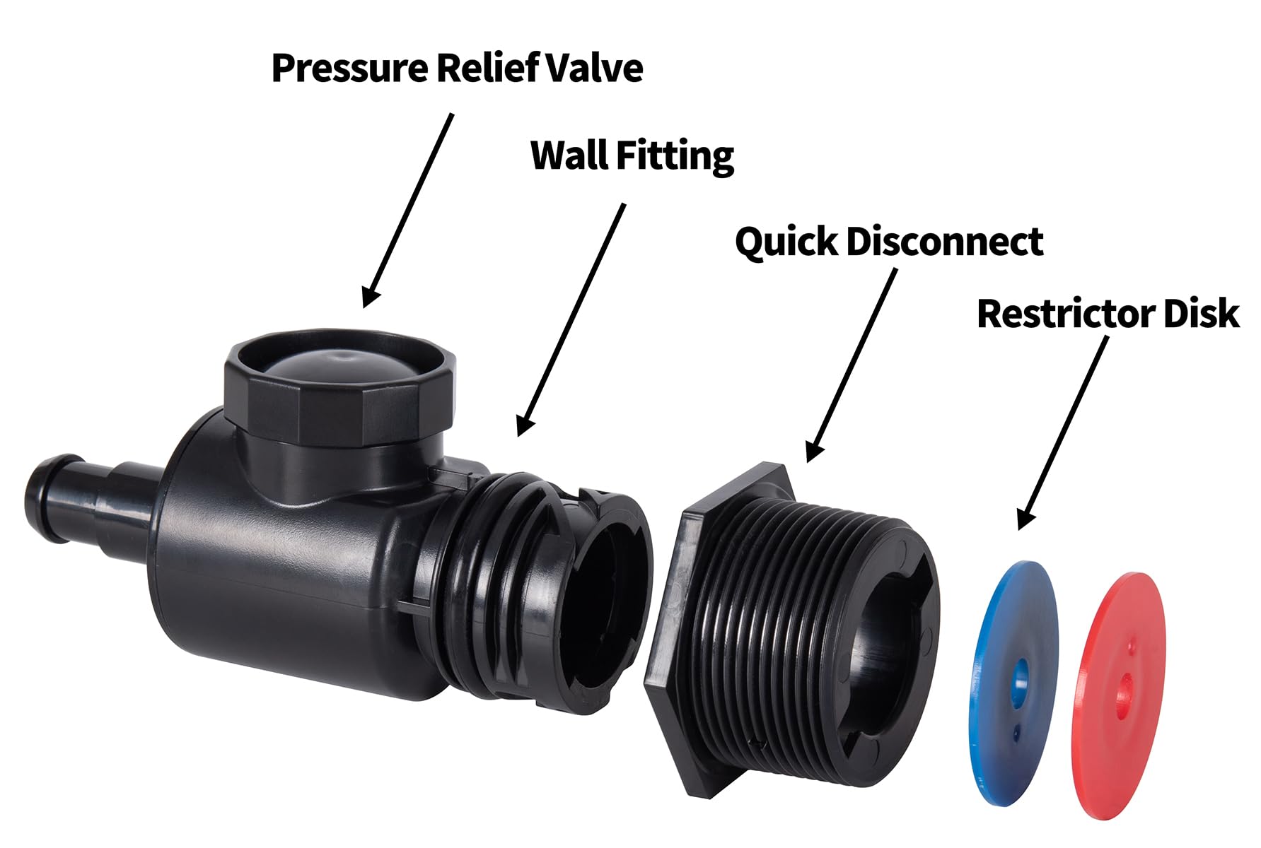 CMP UWF CONNECTOR IN BLACK
