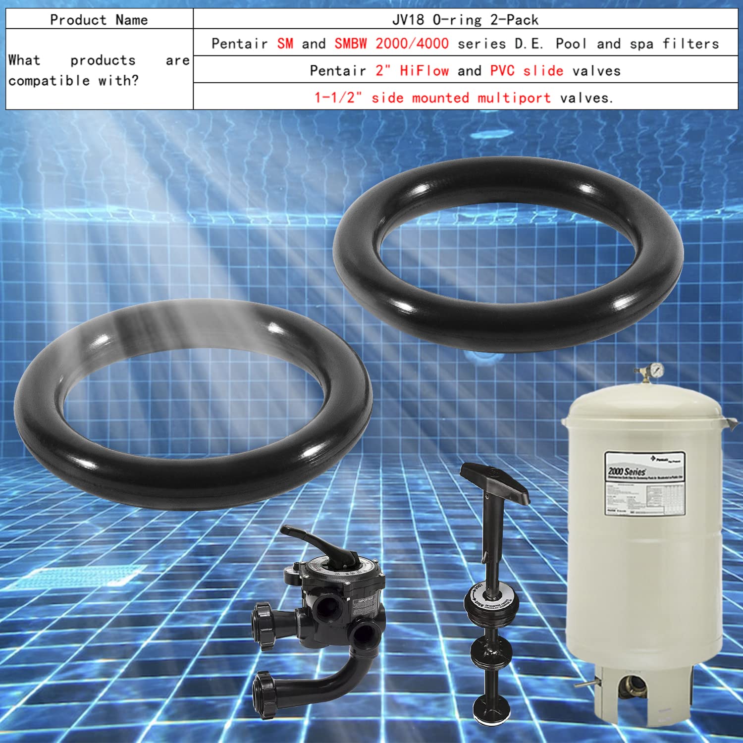 PENTAIR MULTIPORT VALVE STEM O-RING