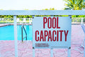 POOLMASTER POOL CAPACITY SIGN