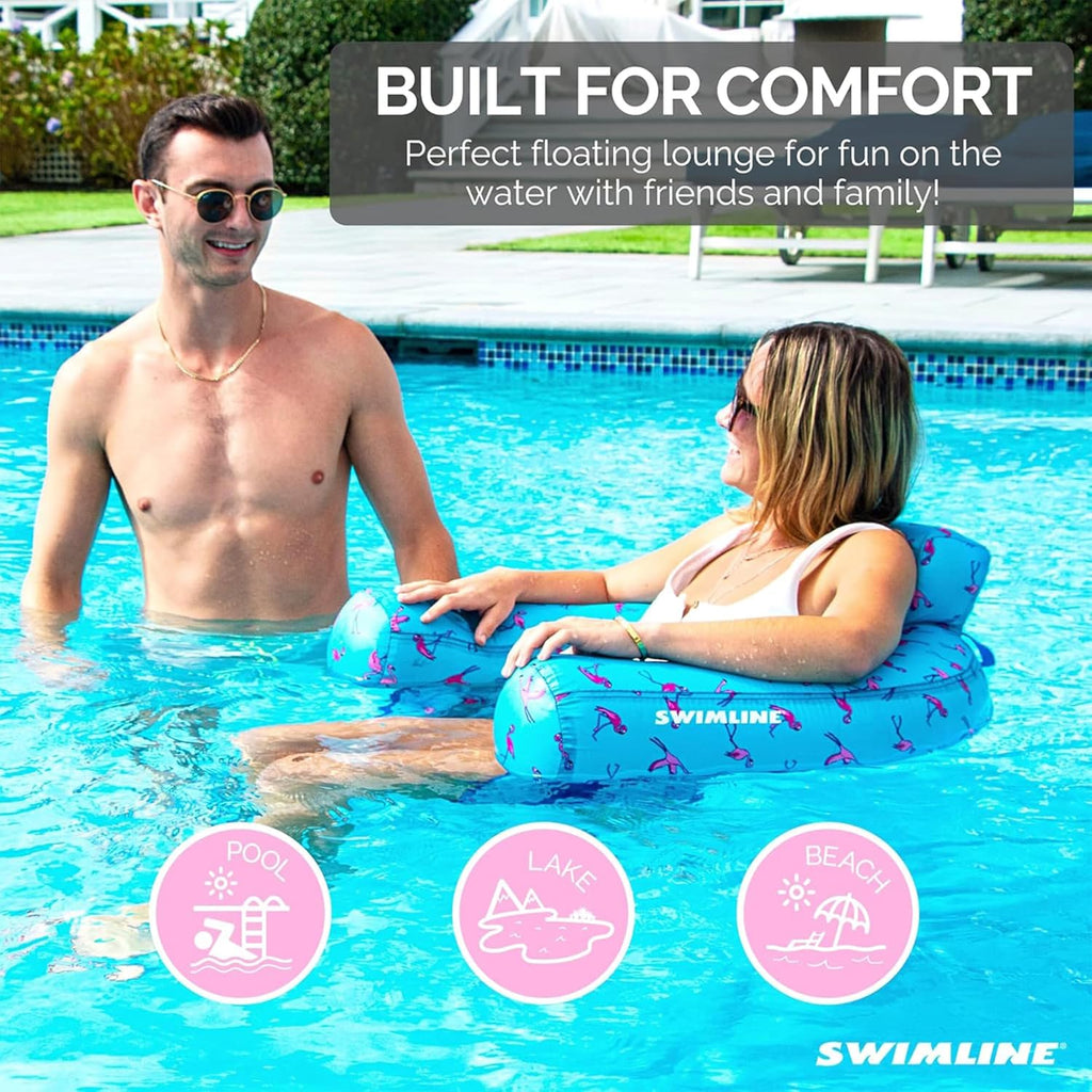 SWIMLINE FLAMINGO FABRIC COVERED SEAT