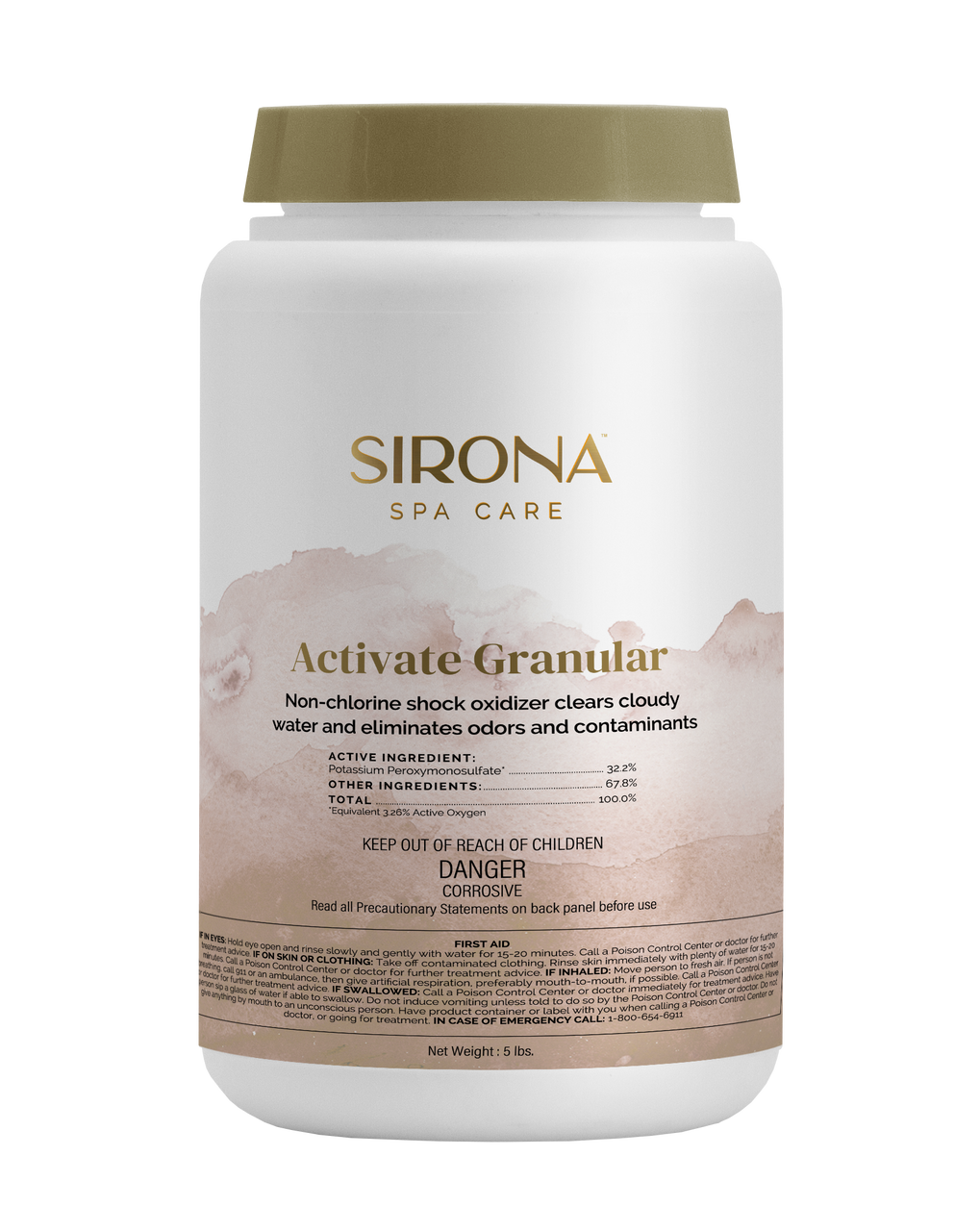 SIRONA SPA ACTIVE GRANULAR: NON-CHLORINE 5 LB