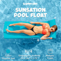 SUNSATION POOL FLOAT TROPICAL TEAL