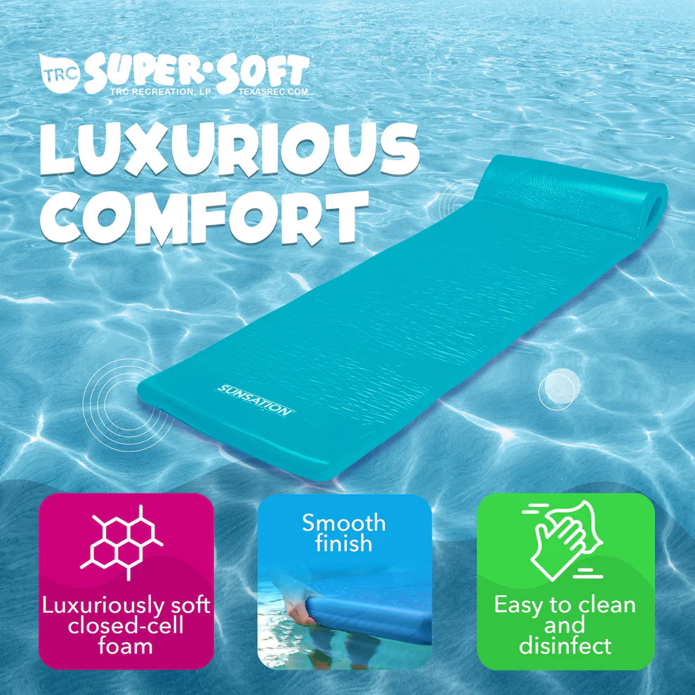 SUNSATION POOL FLOAT TROPICAL TEAL