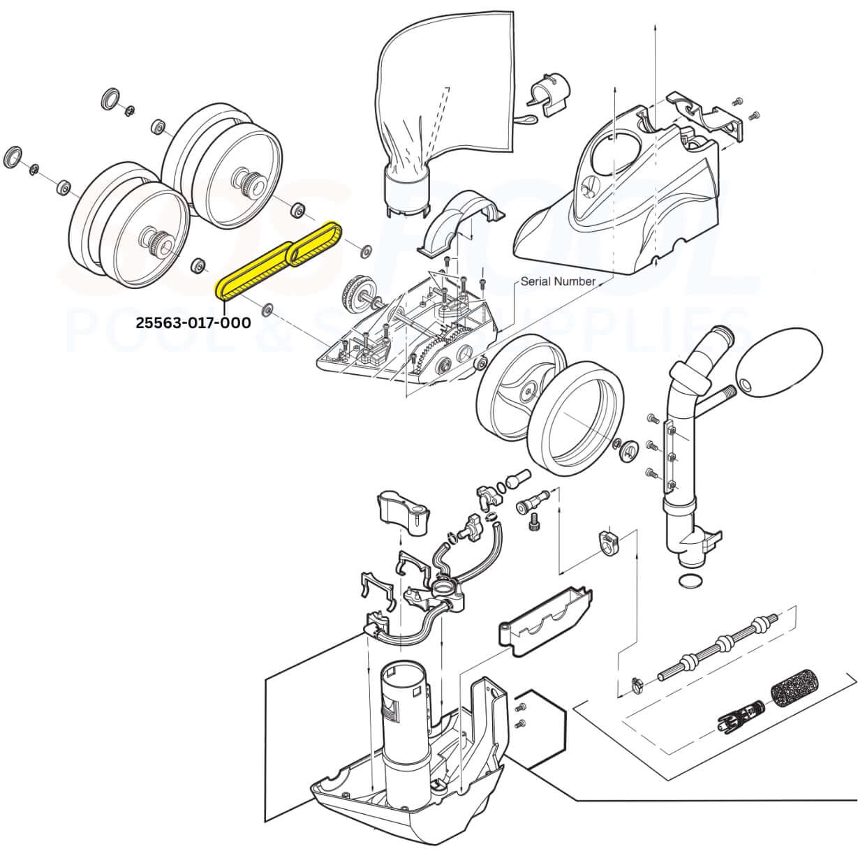 CMP BELT KIT FOR POLARIS 360/380 SIDE PRESSURE CLEANER