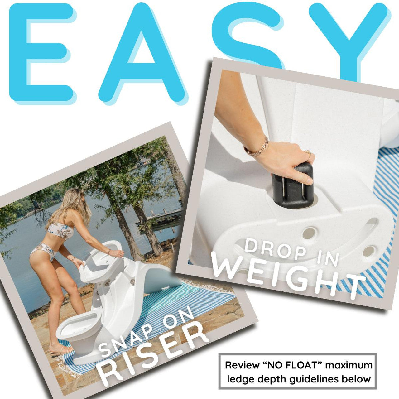 TENJAM LAYLO LOUNGER WITH 4" RISERS
