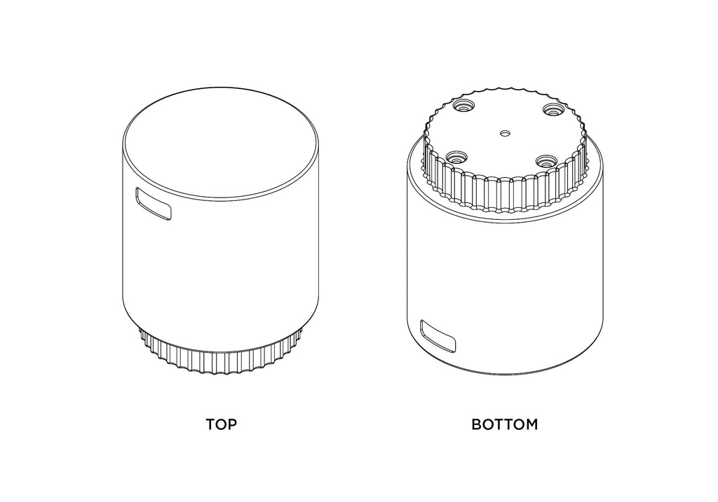 TENJAM SPLASH RIPPLE SIDE TABLE