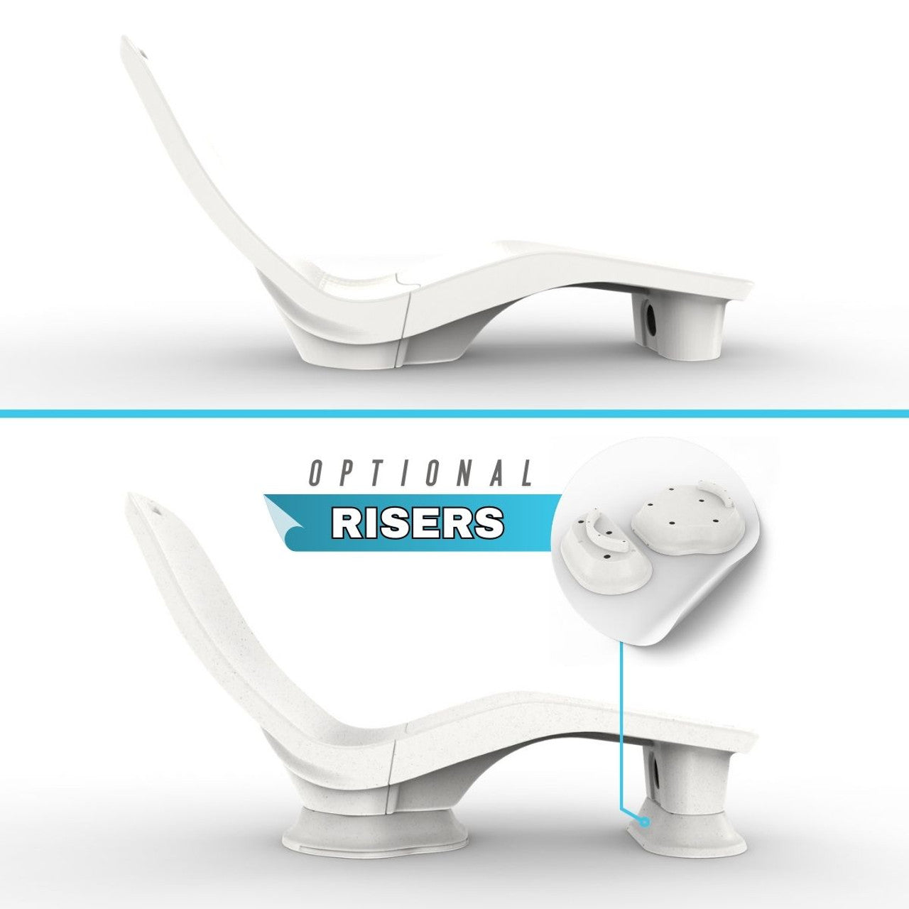 TENJAM LAYLO LOUNGER WITH 4" RISERS