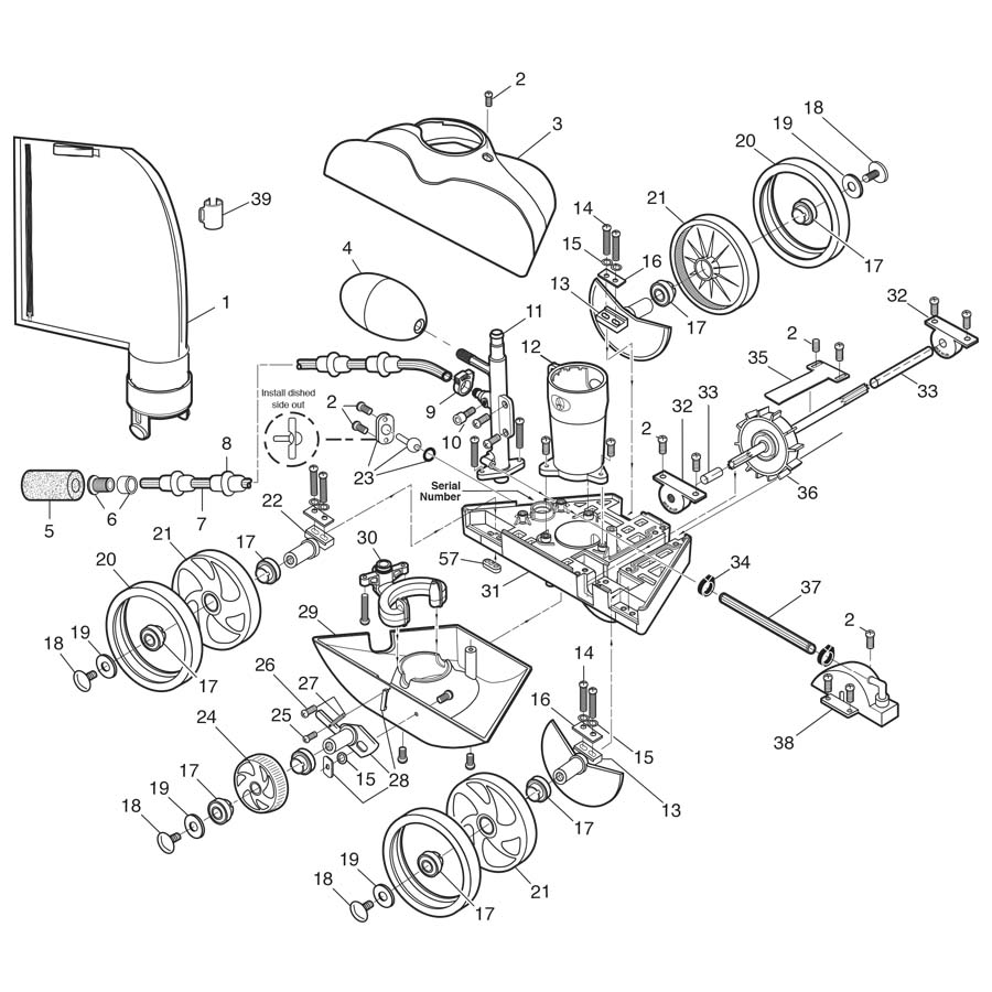 POLARIS BOTTOM WITH BRACKET