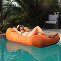 OCEAN BLUE WATER CAPRI INFLATABLE LOUNGER ORANGE