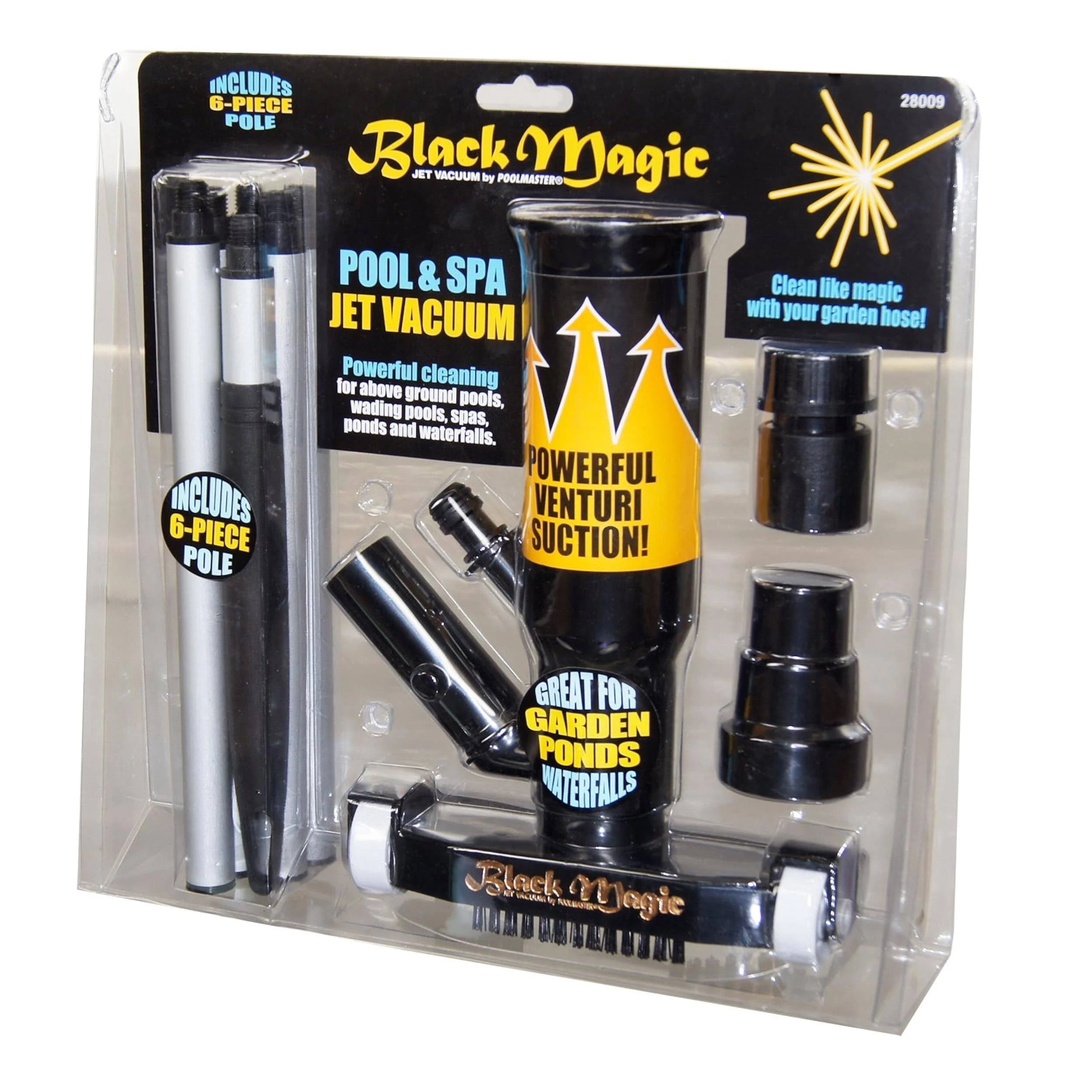 POOLMASTER BLACK MAGIC JET VACUUM W/ POLE