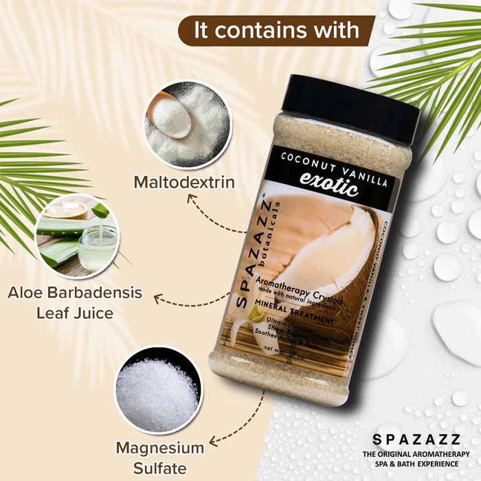 SPAZAZZ COCONUT VANILLA 17 OZ