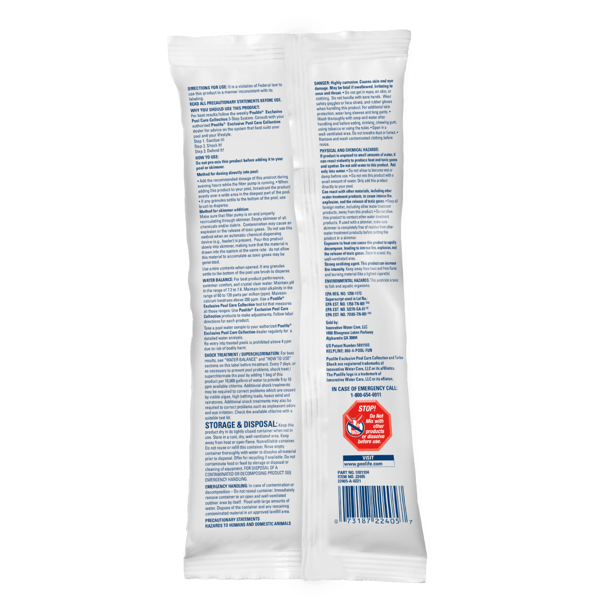 POOLIFE TURBO SHOCK 1  LB